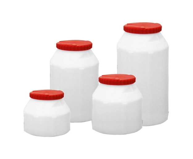Vanntett container, hvit, 6 liter